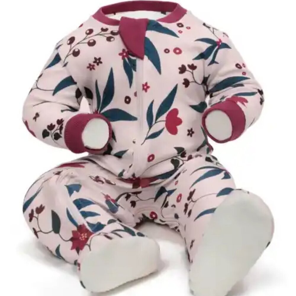 NWTS Zippy Jamz Organic Cotton Princettia Zipper Front Sleeper, 3-6 mo